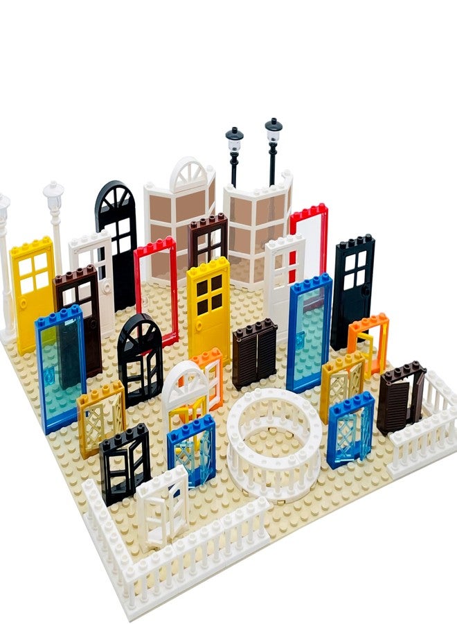 SAIBURAZ 90 Piece Windows,Doors, Fences Building Block Parts Toy Gift for Kids Boys Girls Age 6+ Kit Fit with Major Brands Children Gifts - Image 2